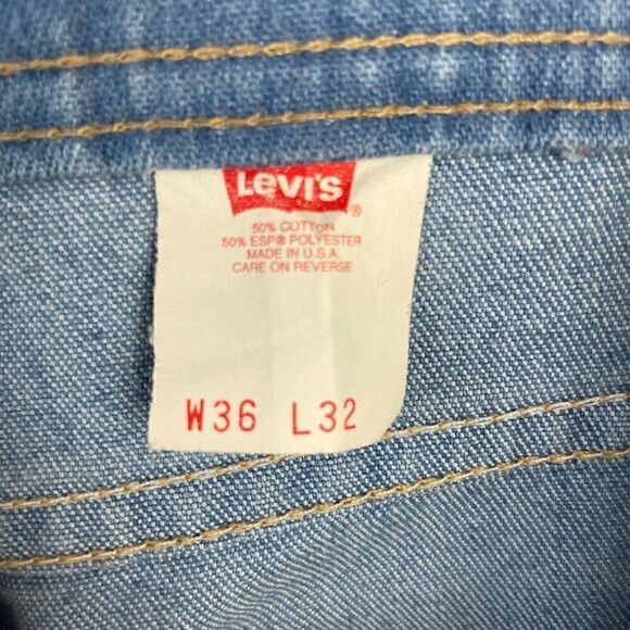 Levi Cropped Jeans Size W36 and L32 - Picture 6 of 6